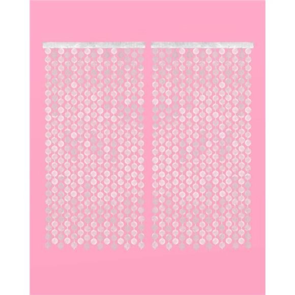 Disco ball foil curtain party backdrop bachelorette birthday wedding New Years E - Picture 3 of 4